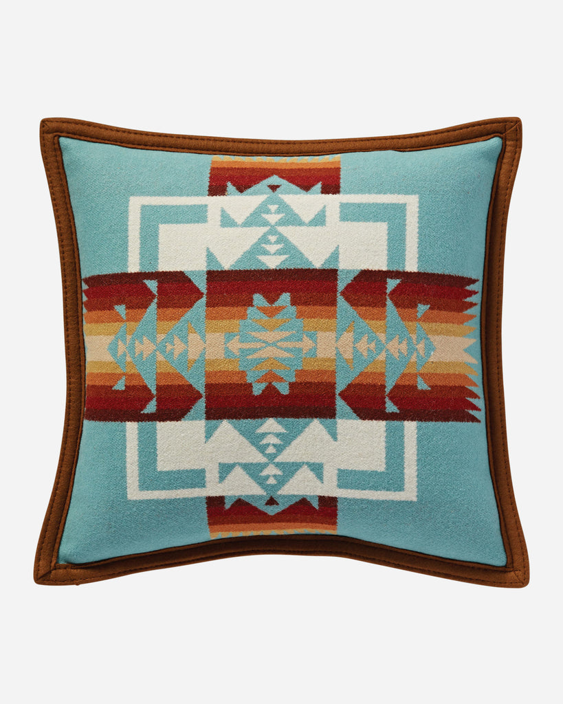 Chief Joseph Wool Pillows Aqua - Your Western Decor