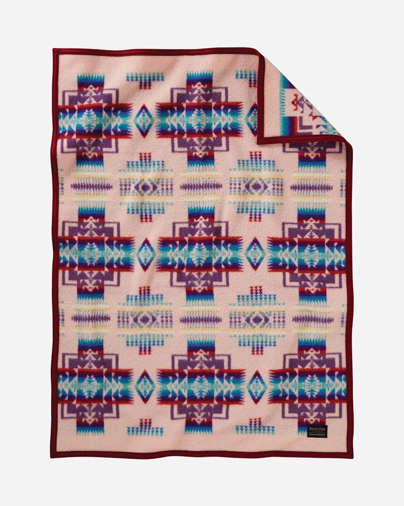 Chief Joseph Crib Blanket Pink - Your Western Decor
