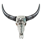 Clear Glass Mosaic Buffalo Skull - Your Western Decor