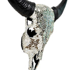 Clear Glass Mosaic Steer Skull - Your Western Decor