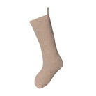 Cozy Cabin Appliquéd Linen Stocking | Your Western Decor