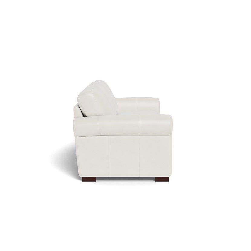 Brooks Leather Sofa - Cream White - Your Western Decor