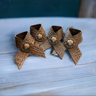 Croc embossed leather napkin rings by Your Western Decor