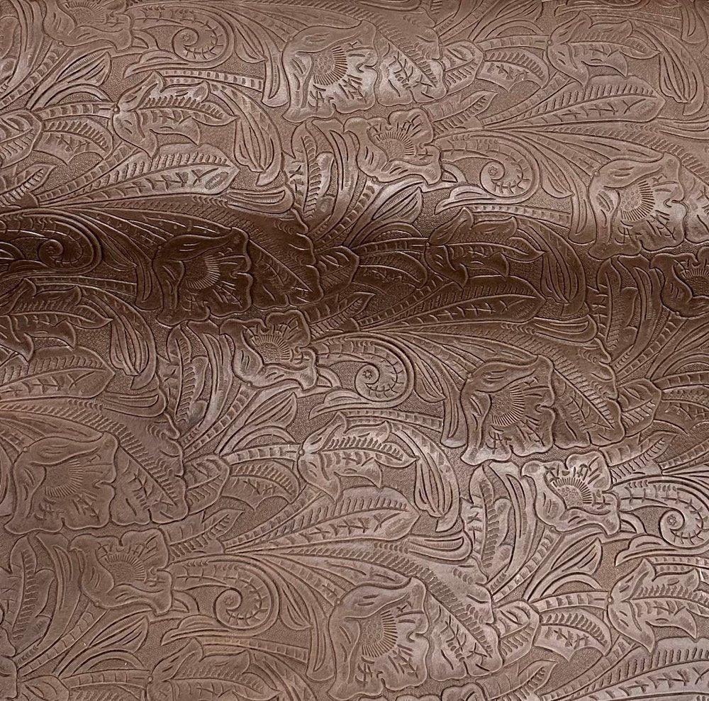 Denver Brown Embossed Leather - Your Western Decor