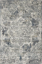 Destressed Grey Patterned Bentley Area Rug 9'x13' - Your Western Decor