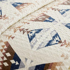 Diamond Peak Fog Coverlet Set - Cotton - Pendleton Design - Coverlet & Shams - Your Western Decor