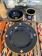 Navy Cross Enamelware Pendleton Dinnerware - Your Western Decor