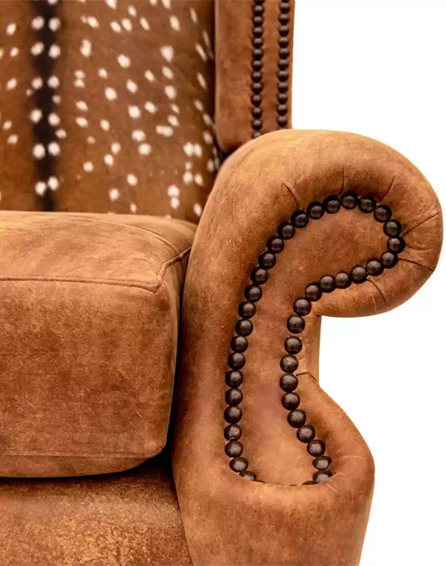 American made El Dorado Soul Axis & Leather Chair Arm - Your Western Decor