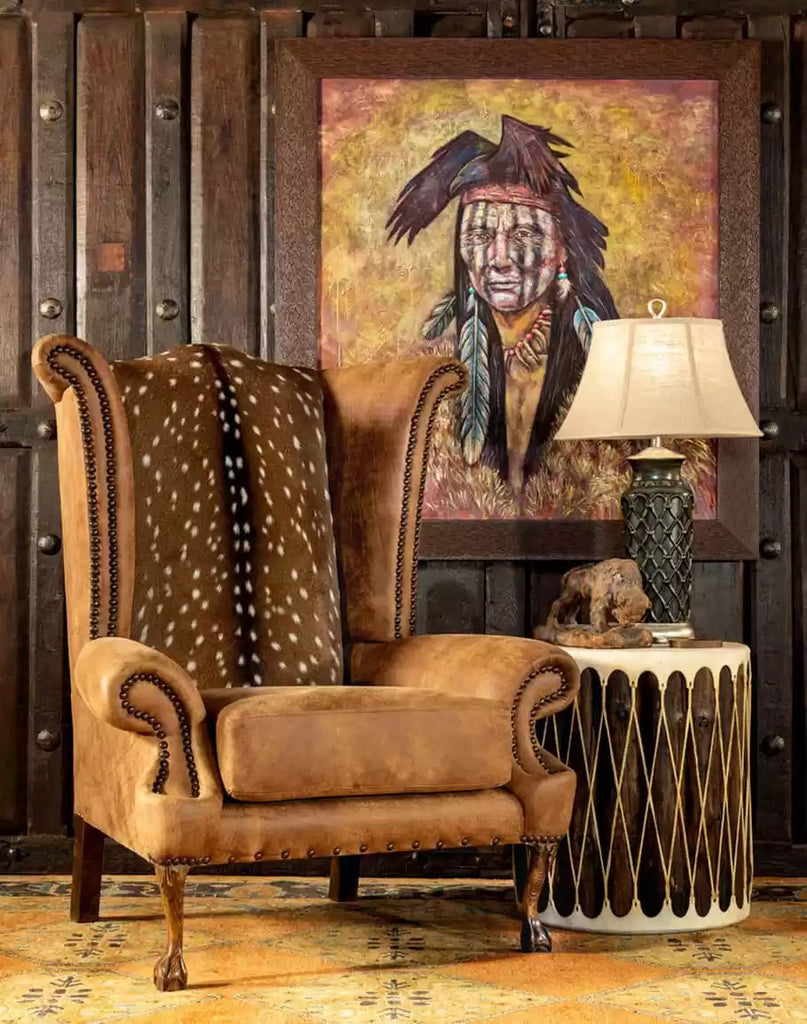 American made El Dorado Soul Axis & Leather Chair - Your Western Decor