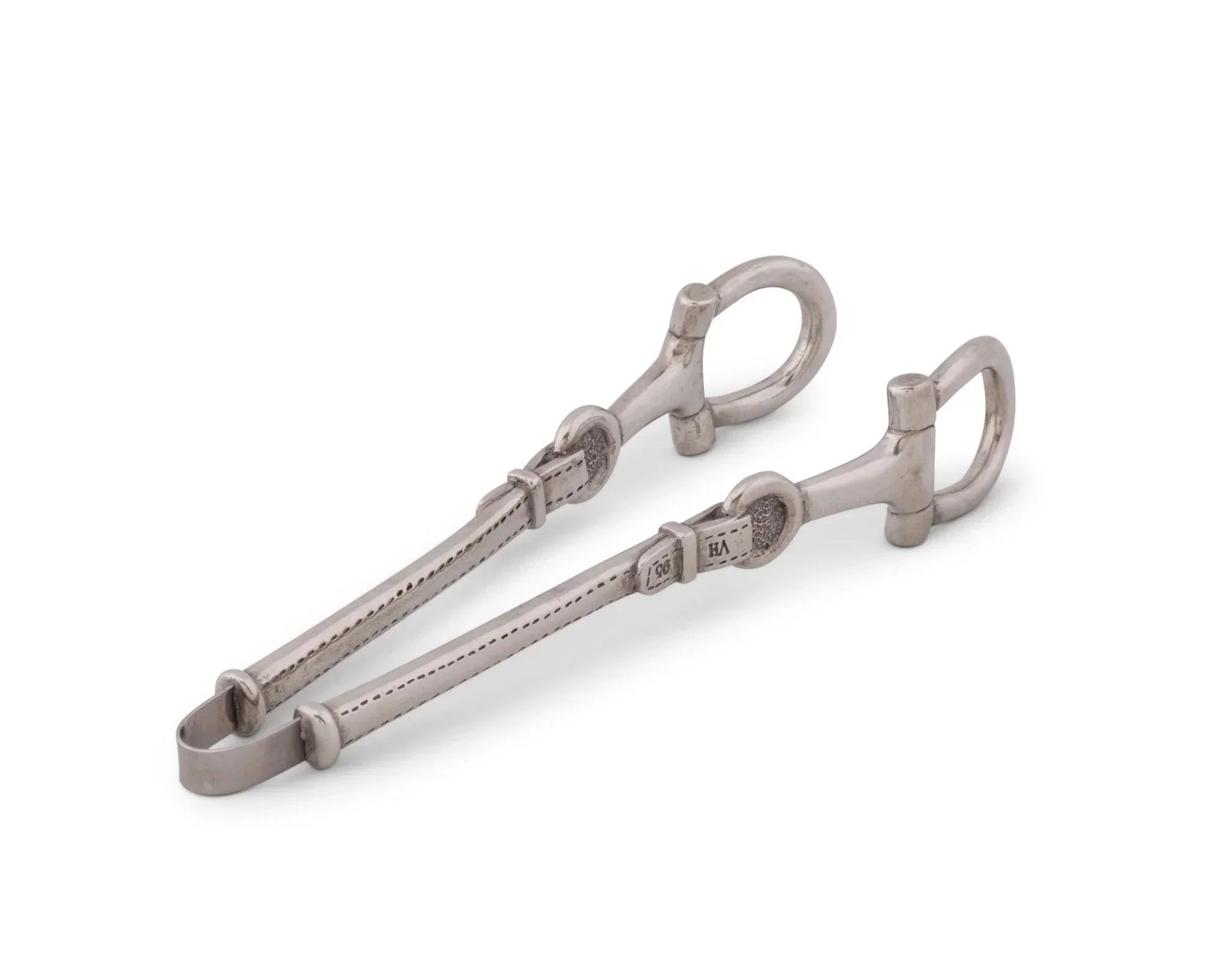 Pewter Snaffle Bit Ice Tongs