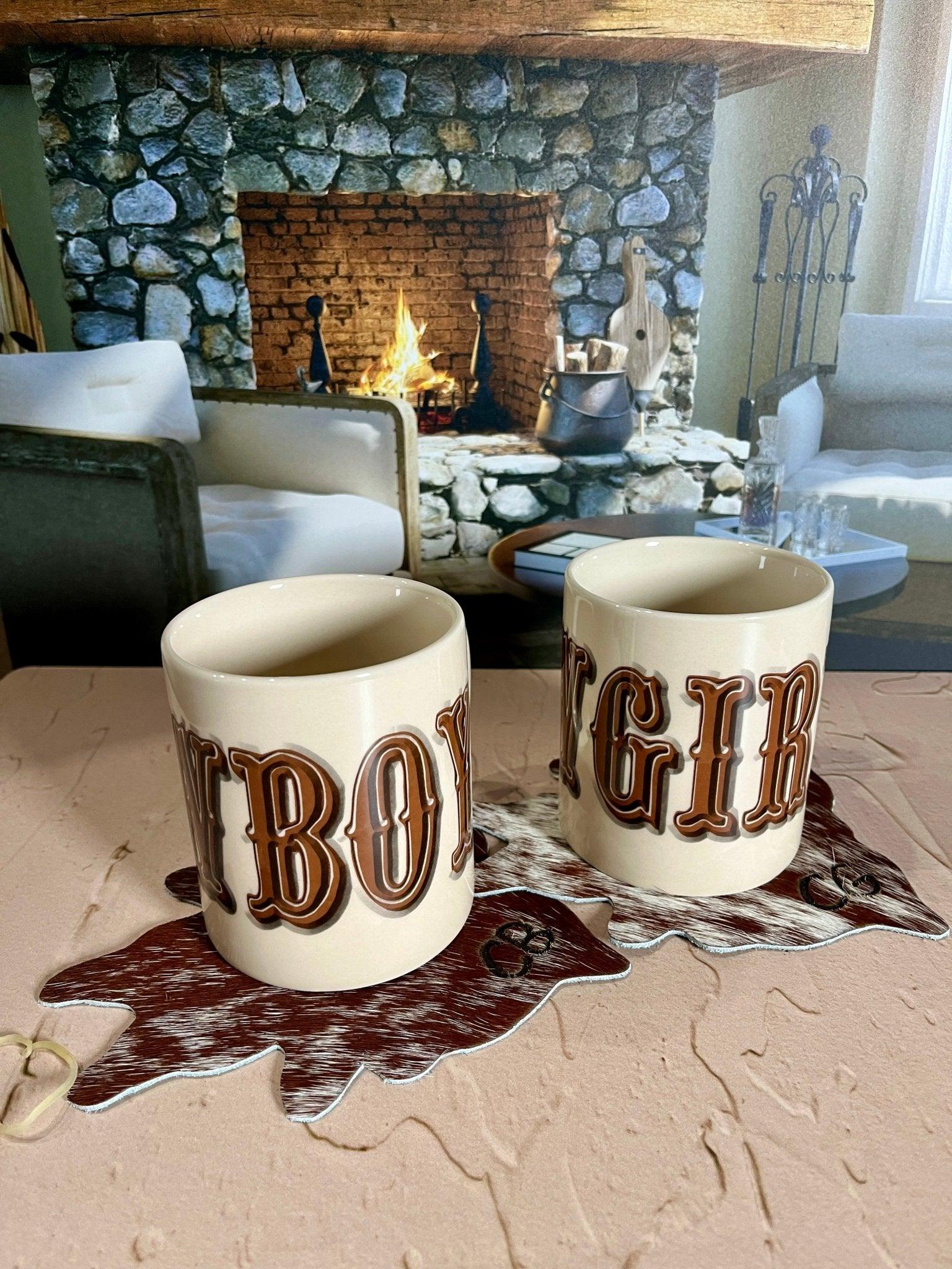 Western Cowgirl & Cowboy Coffee Mugs - Your Western Decor