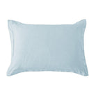 Light Blue Luna Washed Linen Tailored Pillow Sham - Your Western Decor