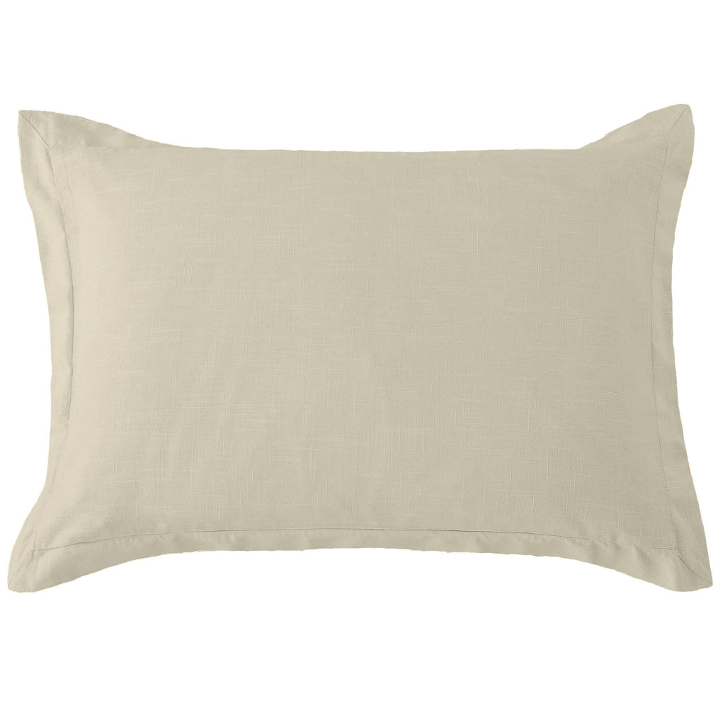 Light Tan Luna Linen Tailored Dutch Euro Pillow - Your Western Decor