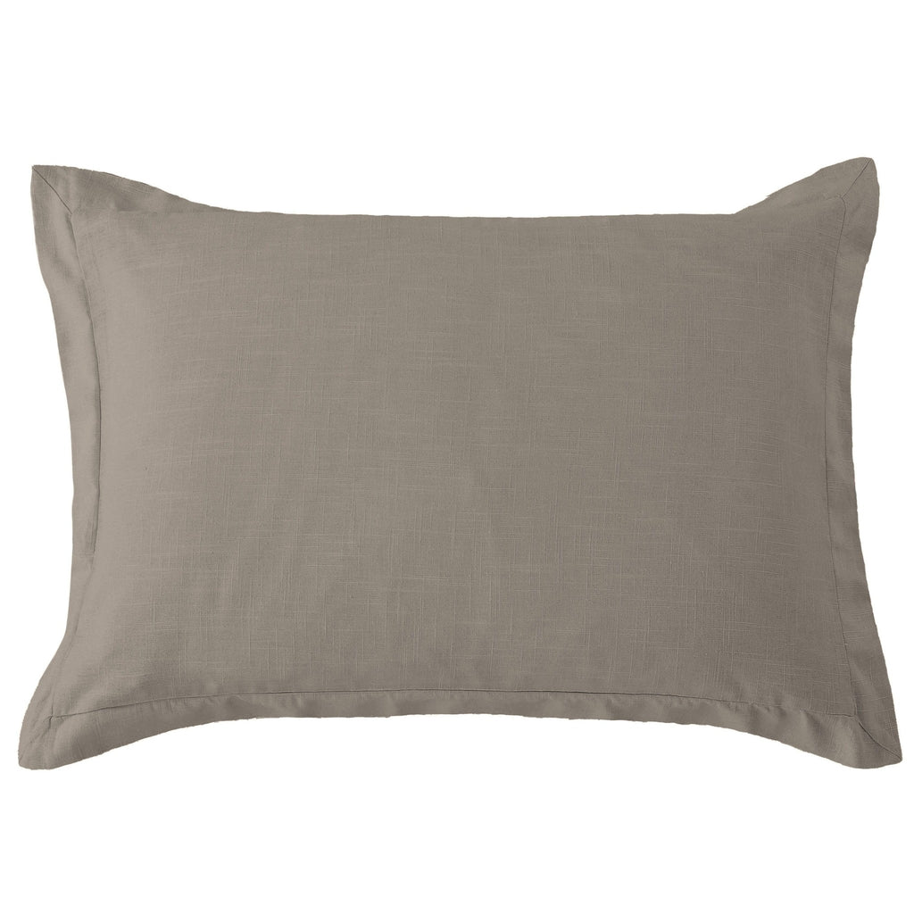 Taupe Luna Linen Tailored Dutch Euro Pillow - Your Western Decor