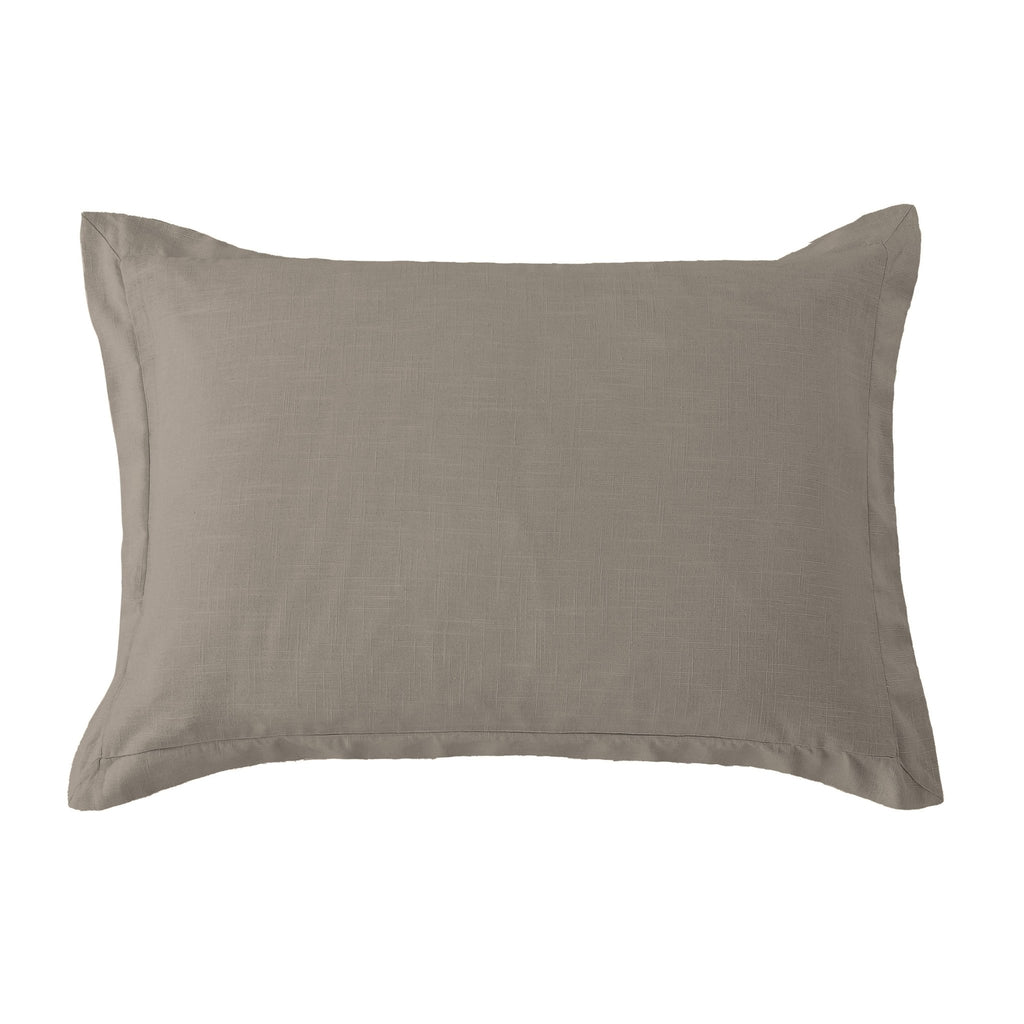 Taupe Luna Washed Linen Tailored Pillow Sham - Your Western Decor