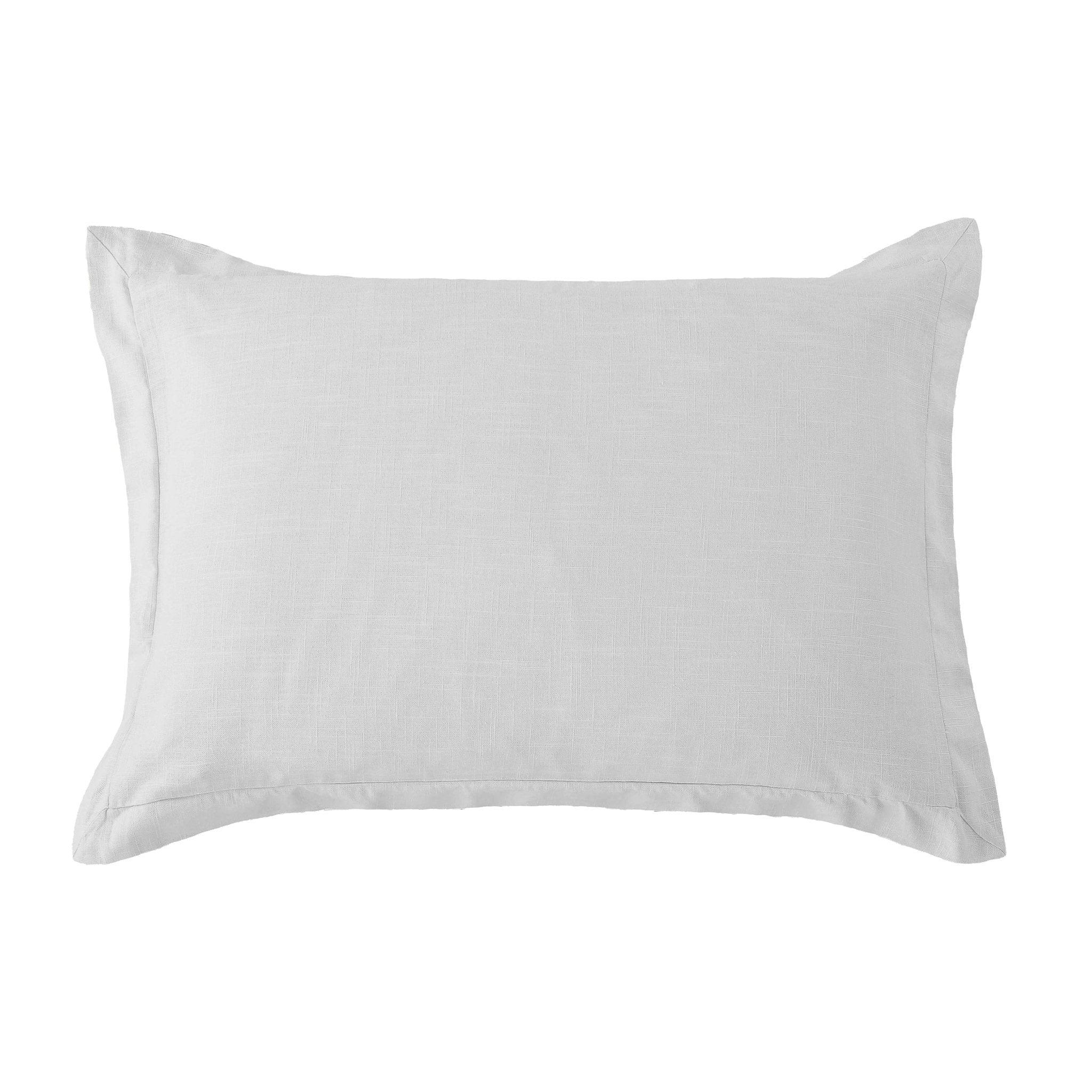 Light Grey Luna Washed Linen Tailored Pillow Sham - Your Western Decor