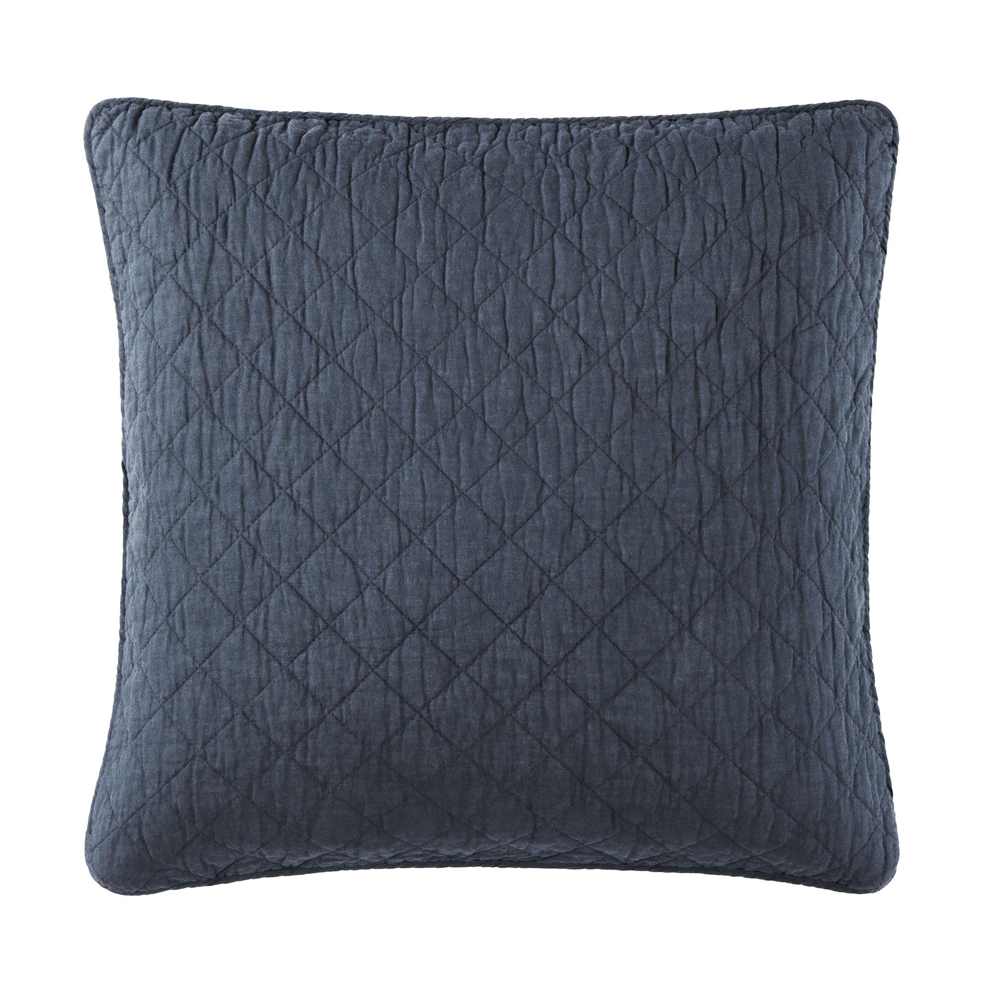 Cotton Comfort Euro Sham dark blue navy - Your Western Decor