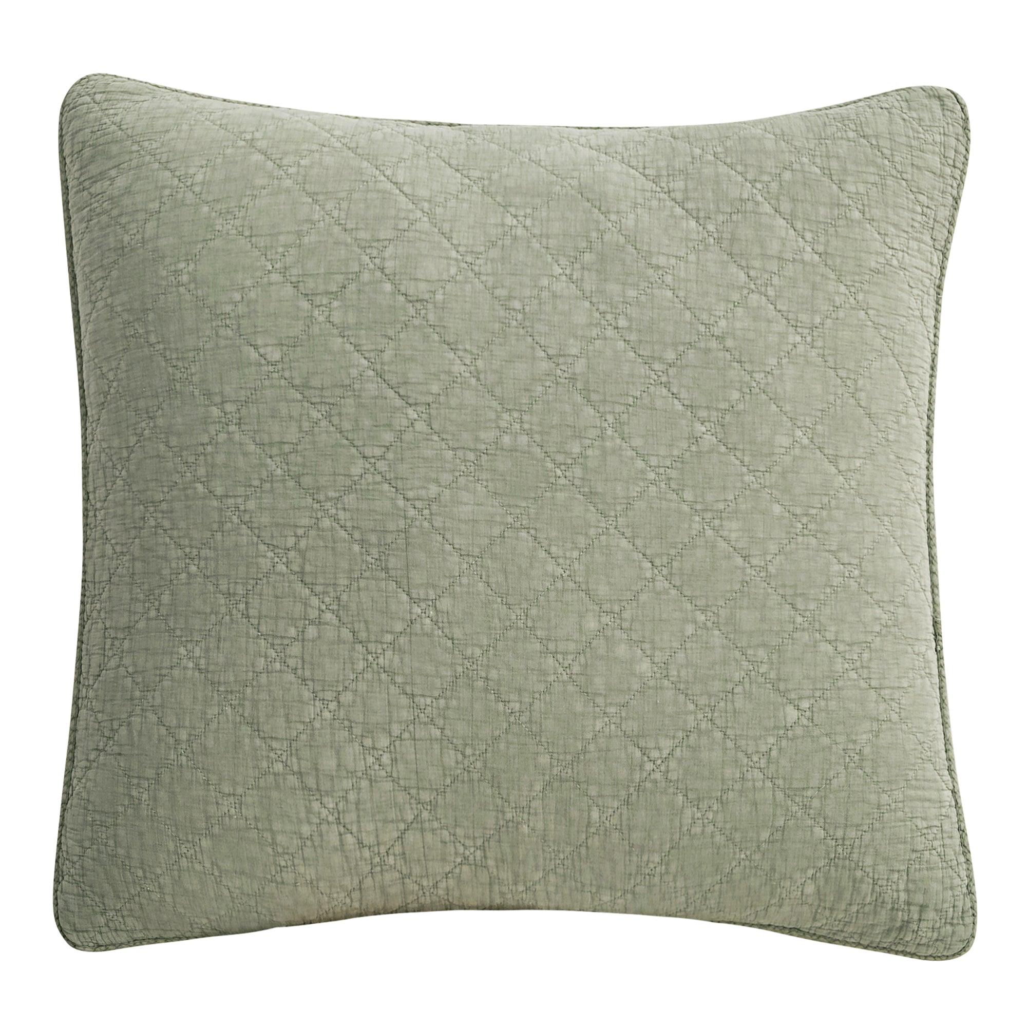 Celadon Cotton Stonewashed Gauze Euro Sham - Your Western Decor