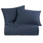 Dark Navy Blue Stonewashed Canvas Coverlet - Your Western Decor