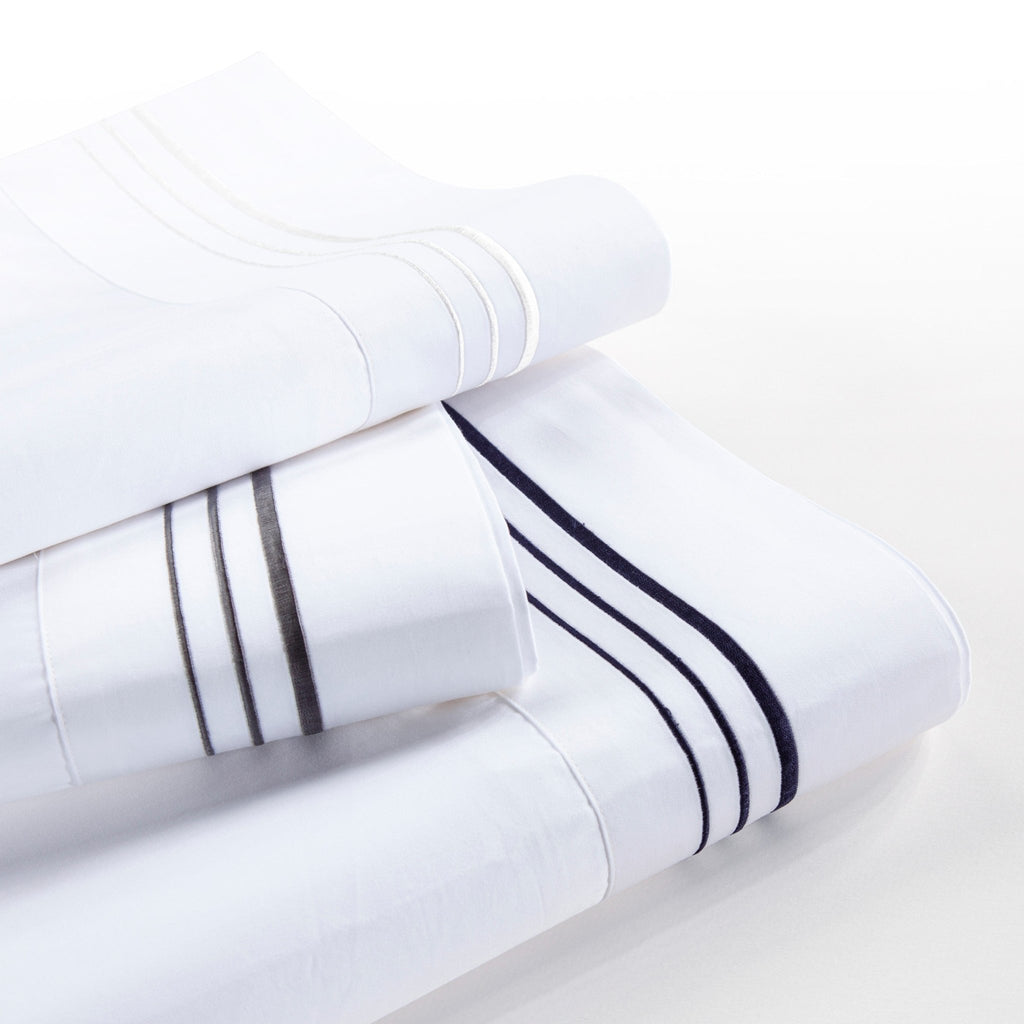 White Embroidered Border Sheets - Your Western Decor