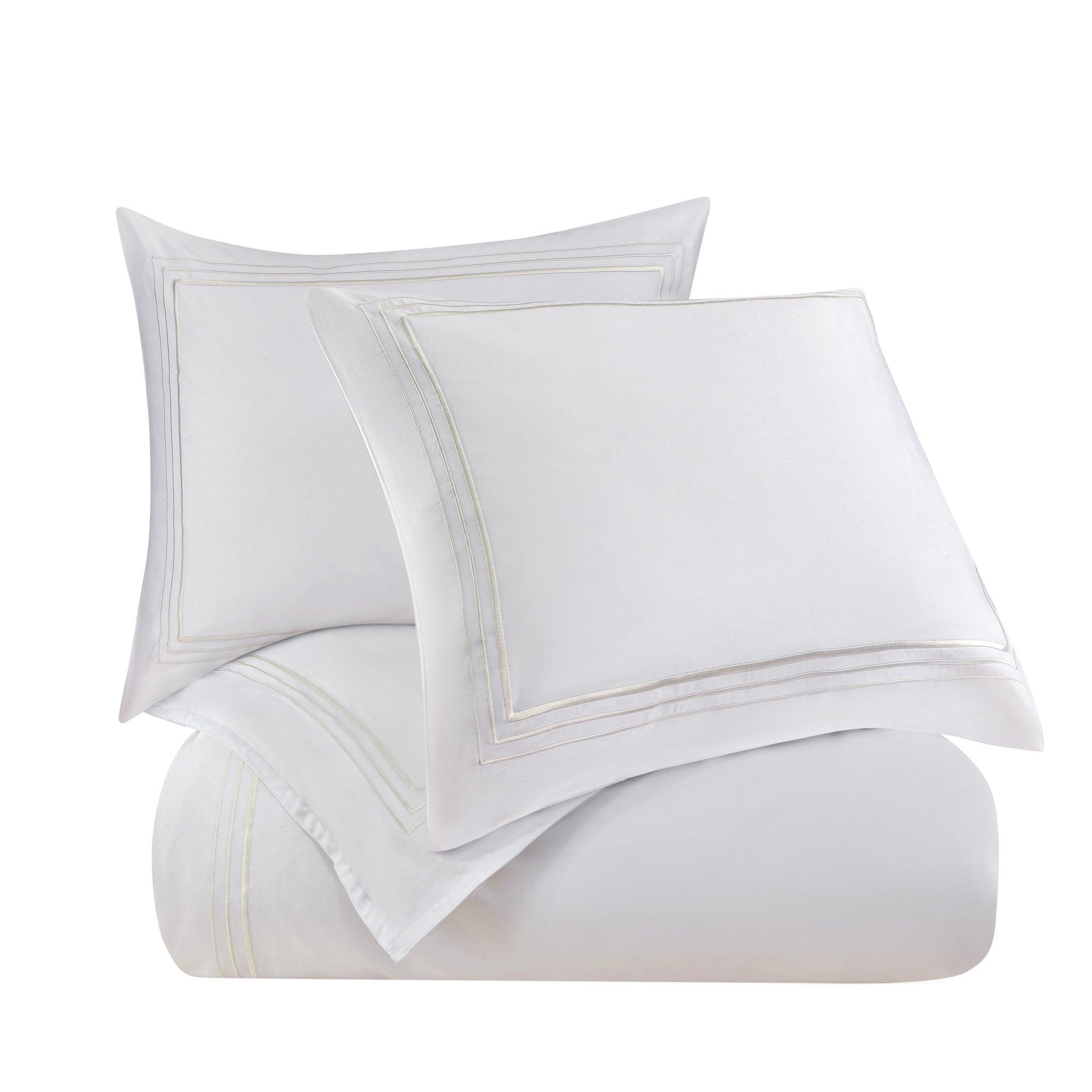 White Embroidered Border Sheets - Your Western Decor