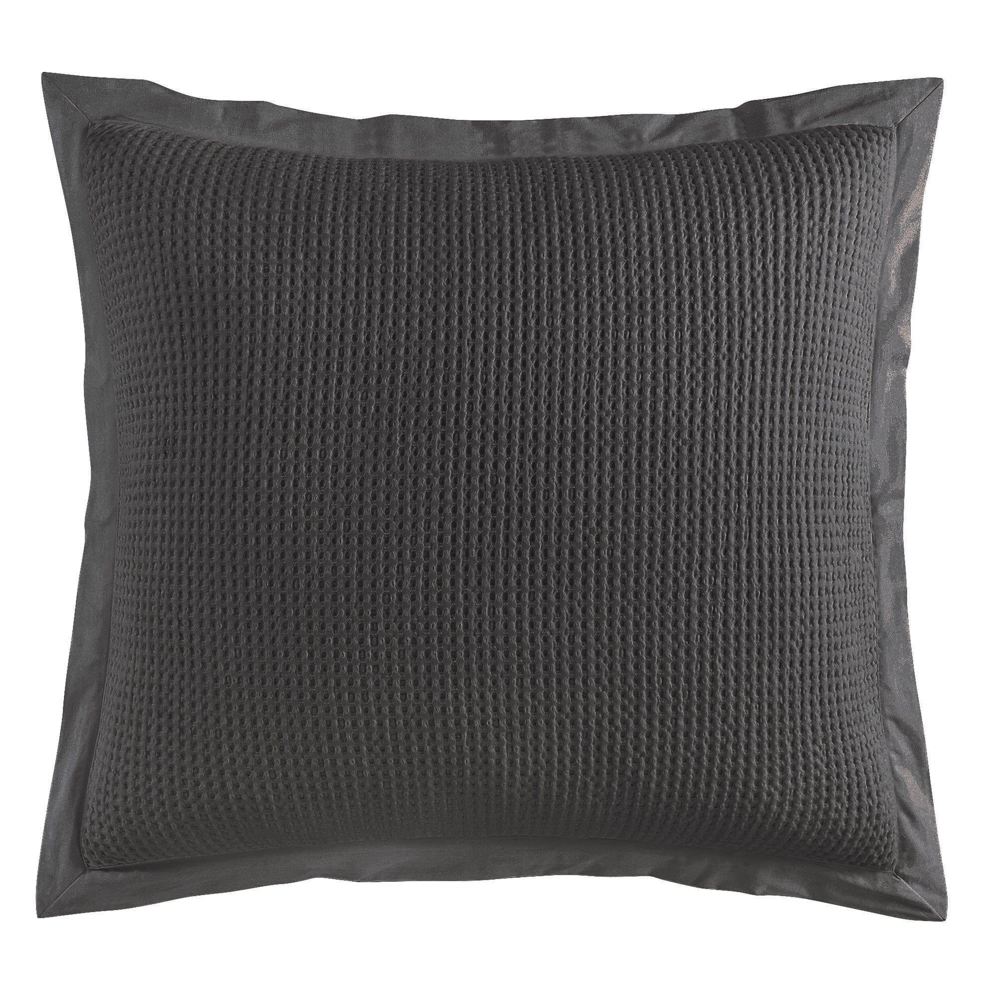 Waffle Weave Euro Sham in slate - Your Western Decor