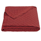 Linen Cotton Diamond Quilt in Red color from HiEnd Accents