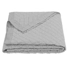 Linen Cotton Diamond Quilt in Grey color from HiEnd Accents