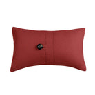 Red Oblong Button Accent Pillow - Your Western Decor