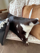 Chocolate Brown Cowhide Pillows - Your Western Decor