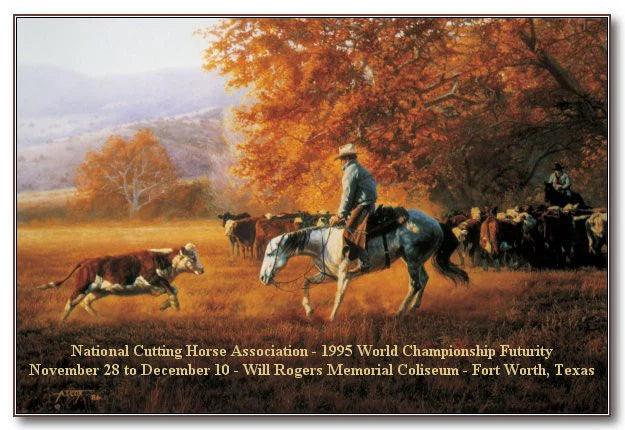 Face to Face Cattle Cutting - Western Art - Your Western Decor