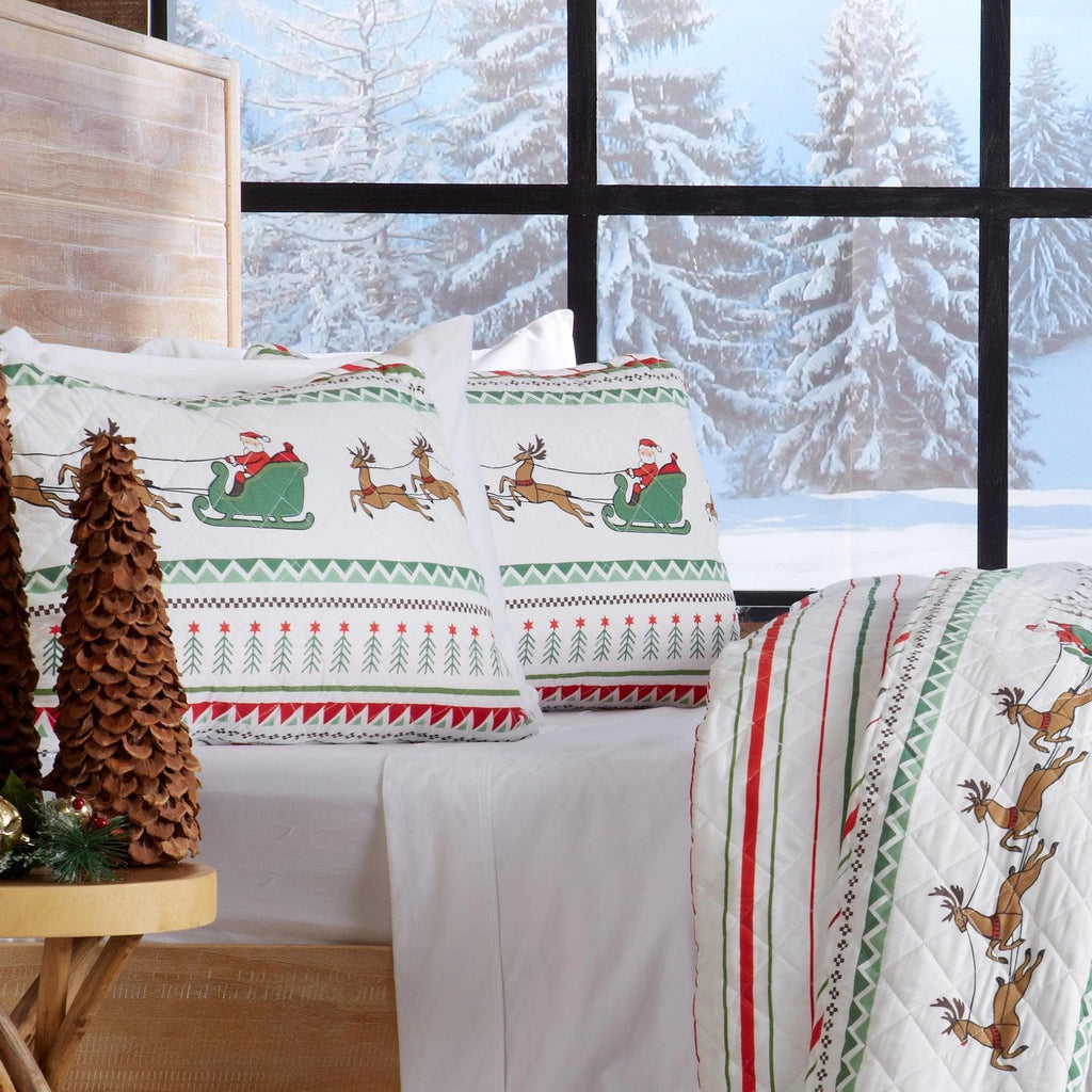 Festive Holiday Reversible Quilt Set - Your Western Decor