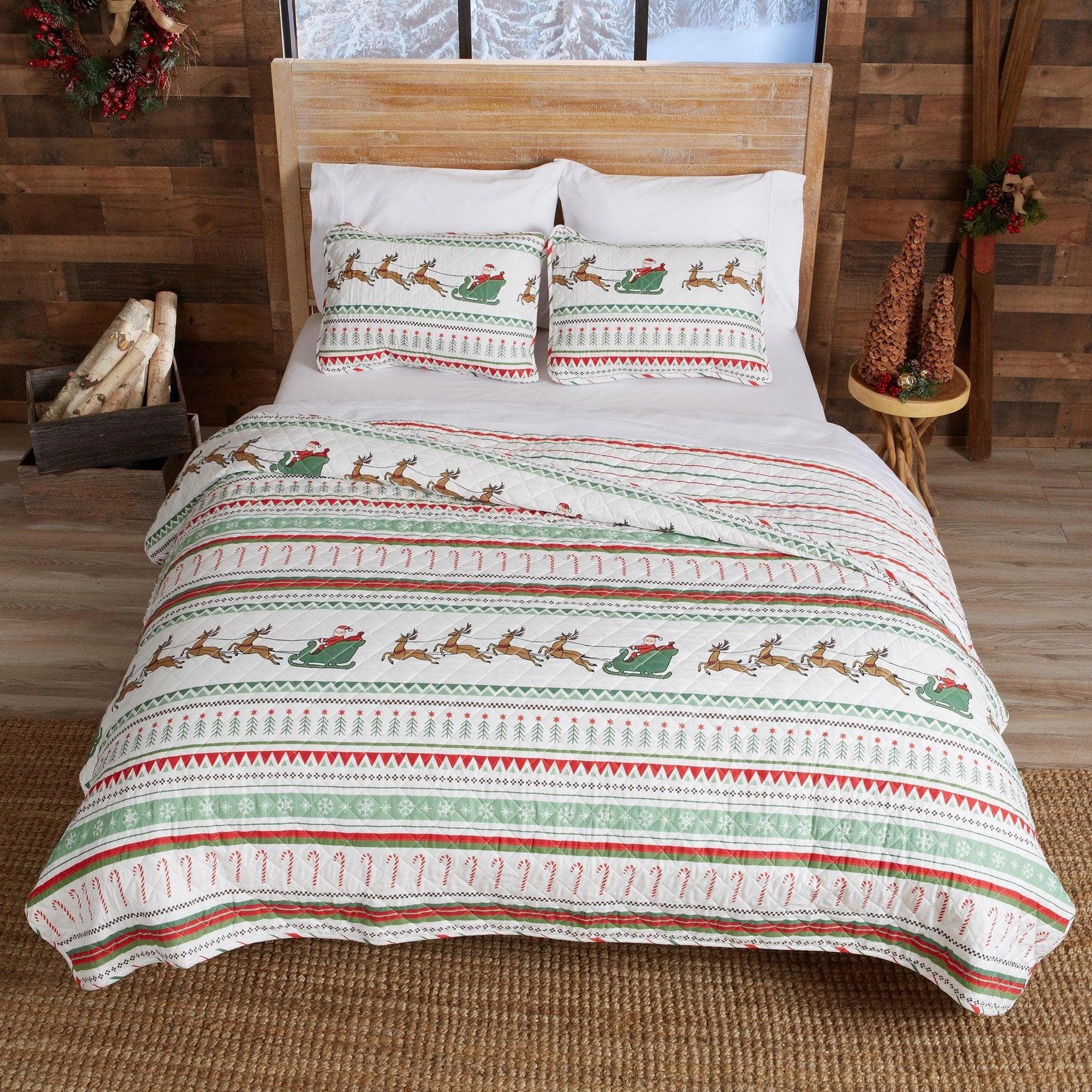 Festive Holiday Reversible Quilt Set - Your Western Decor