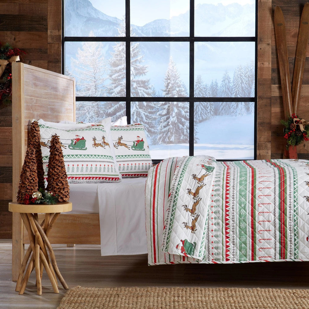 Festive Holiday Reversible Quilt Set - Your Western Decor