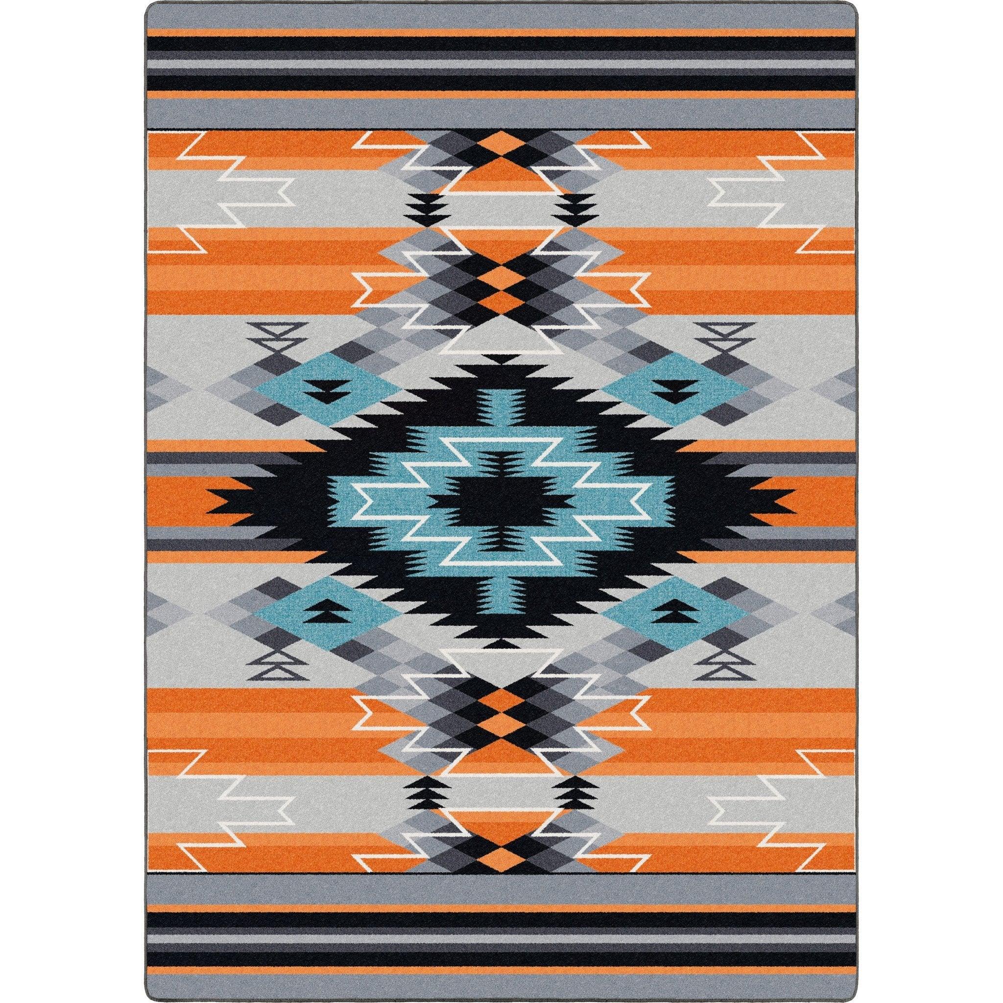 Fire Radio Waves Rug Collection 8x11 - Your Western Decor