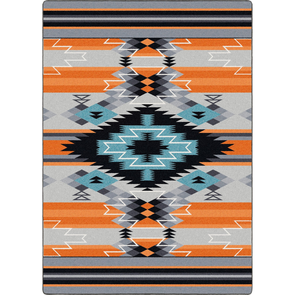 Fire Radio Waves Rug Collection 8x11 - Your Western Decor