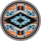 Fire Radio Waves Round Rug - Your Western Decor