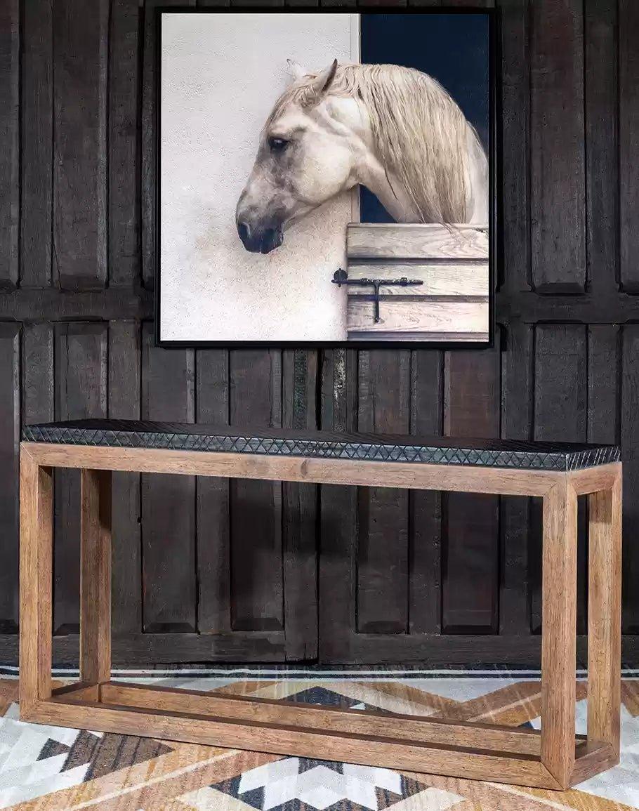 Furrowed Bark & Hickory Sofa Table - Your Western Decor