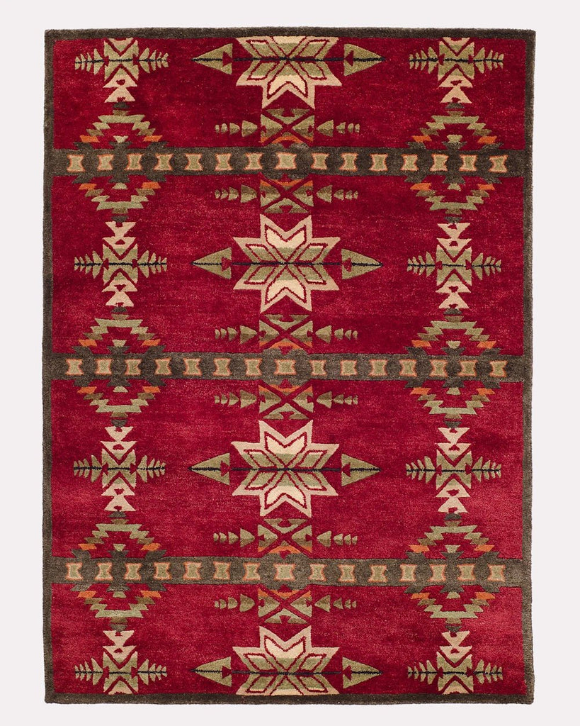 Gatekeeper Hand Tufted Rugs - Red - Your Western Decor