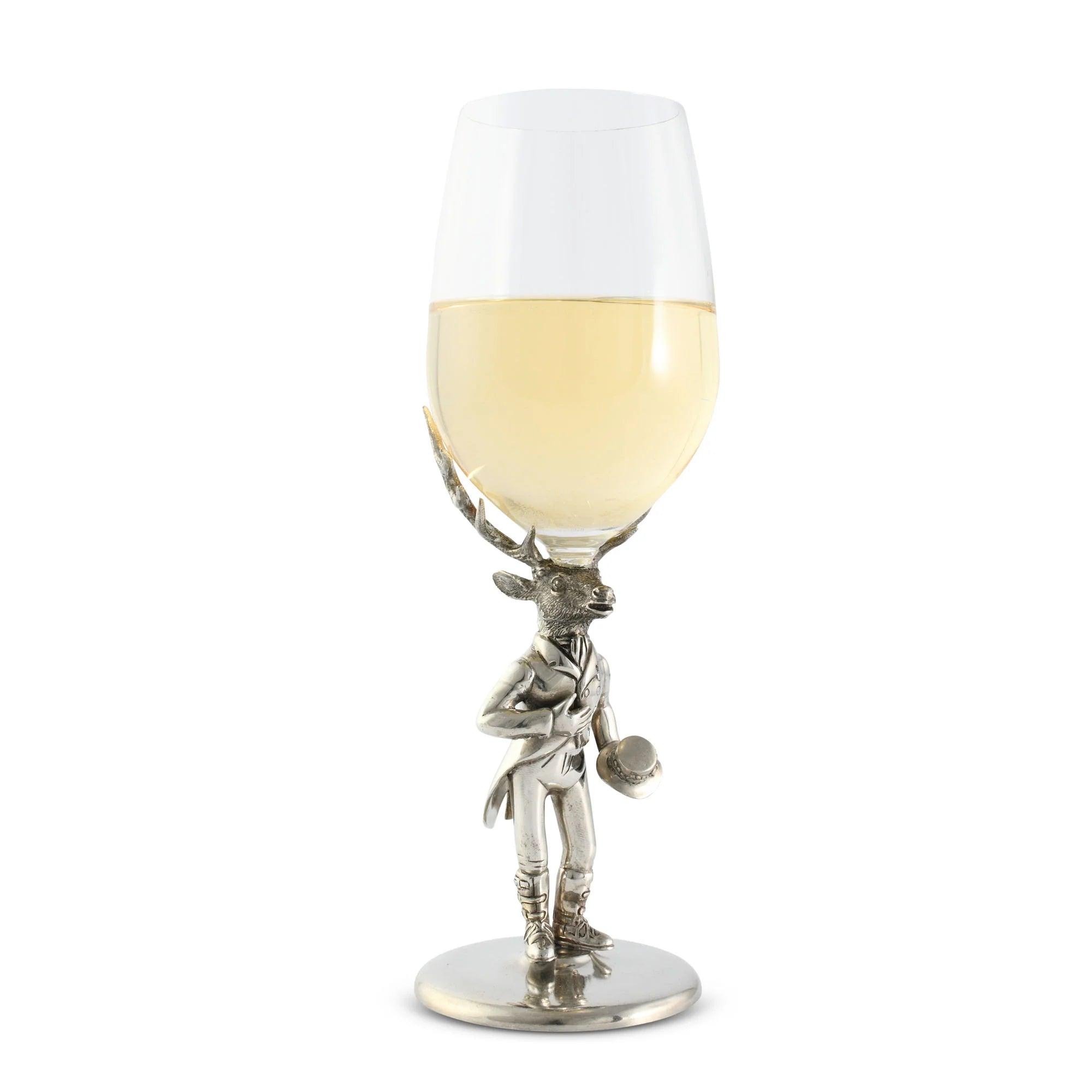 Gentleman Elk Wine Glass - Your Western Decor