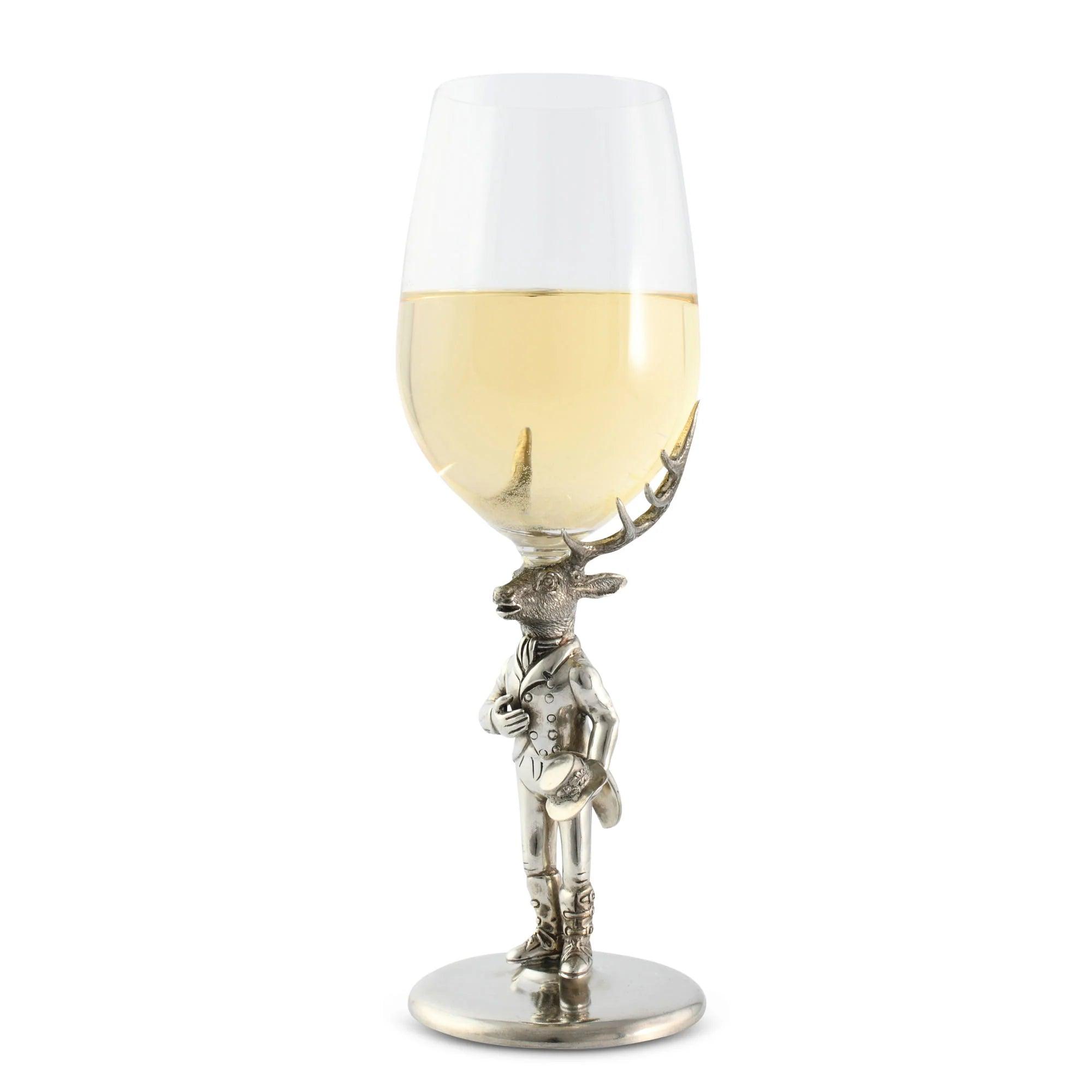 Gentleman Elk Wine Glass - Your Western Decor