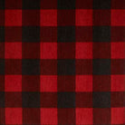 Red and black buffalo plaid fabric sample - Your Western Decor