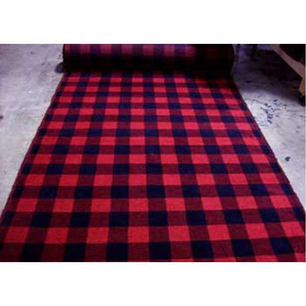 Roll of red and black checkered fabric - Your Western Decor