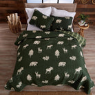 Wildlife Lodge Quilt Set Green - Your Western Decor