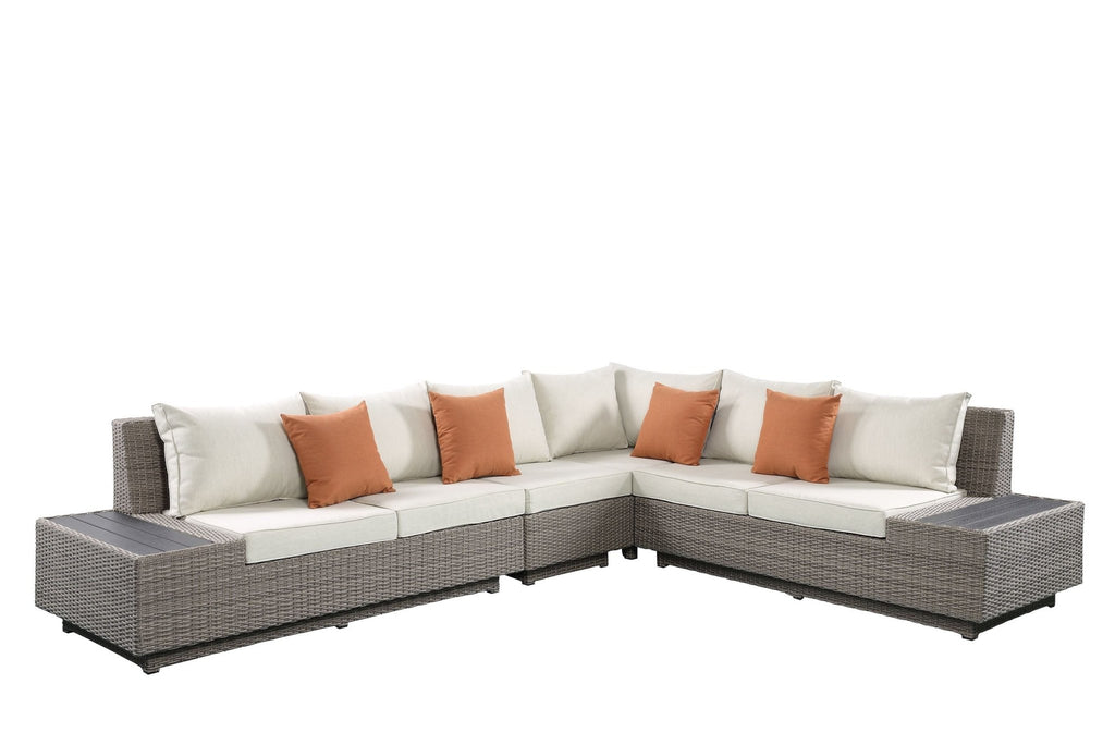 Wicker Patio Sectional & Cocktail Table - Your Western Decor