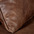 Espresso Brown Wide Leather Accent Chair - Your Western Decor