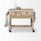 Modern Farmhouse Rolling Kitchen Island Or Bar Cart - Your Western Decor