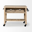 Modern Farmhouse Rolling Kitchen Island Or Bar Cart - Your Western Decor