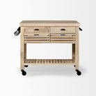 Modern Farmhouse Rolling Kitchen Island Or Bar Cart - Your Western Decor