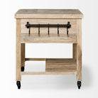 Modern Farmhouse Rolling Kitchen Island Or Bar Cart - Your Western Decor